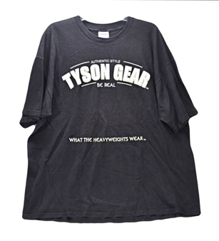 Mike Tyson Worn ‘Tyson Gear’ Training T-Shirt  With Photo Match And Letter From Event Coordinator